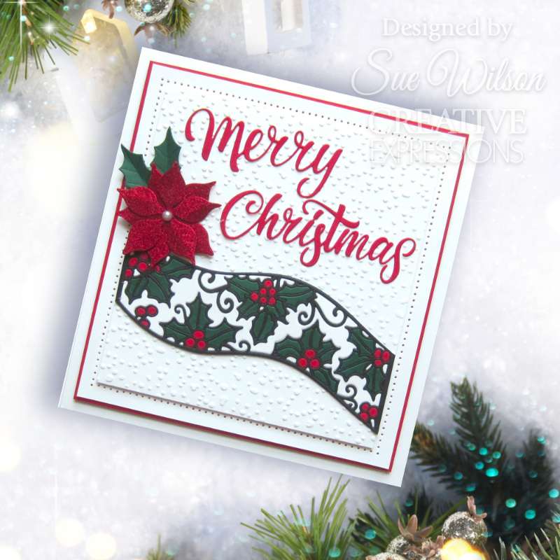 Creative Expressions Craft Dies By Sue Wilson - Festive Collection - Merry Christmas