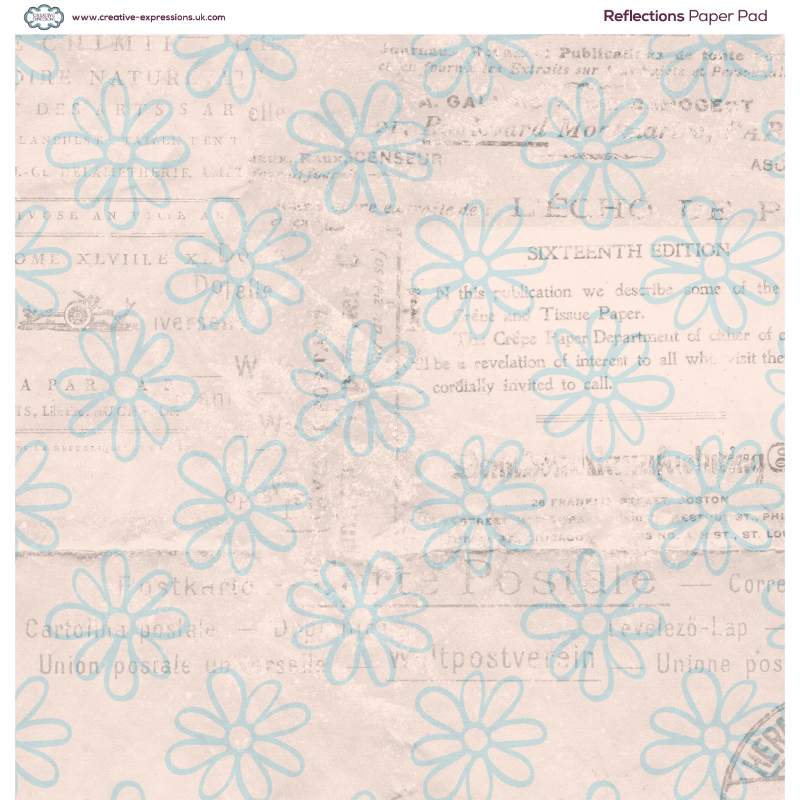 Creative Expressions Double-Sided Paper Pad 8"x8" 24/Pkg - Reflections*