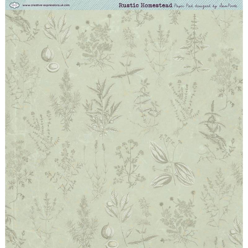 Creative Expressions Paper Pad 8"x 8" By Sam Poole - Rustic Homestead