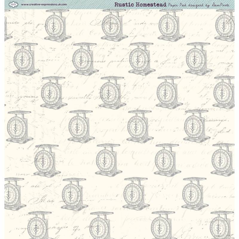 Creative Expressions Paper Pad 8"x 8" By Sam Poole - Rustic Homestead