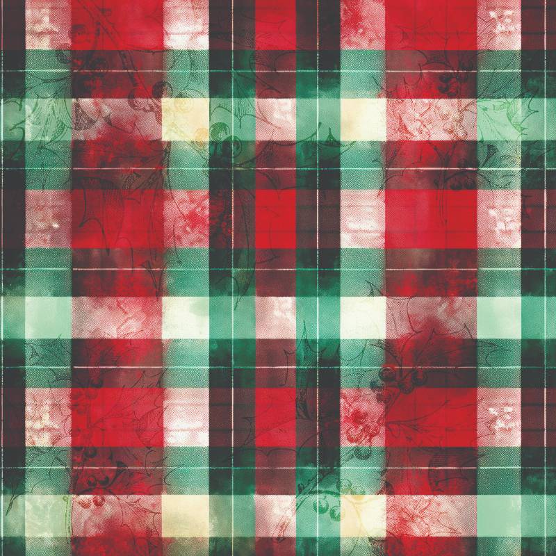 Creative Expressions Taylor Made Journals Double-Sided Paper Pad 8"x 8" - Christmas Plaid