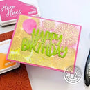 Hero Arts Cling Stamp 6"X6" Sunburst Flowers Bold Prints*