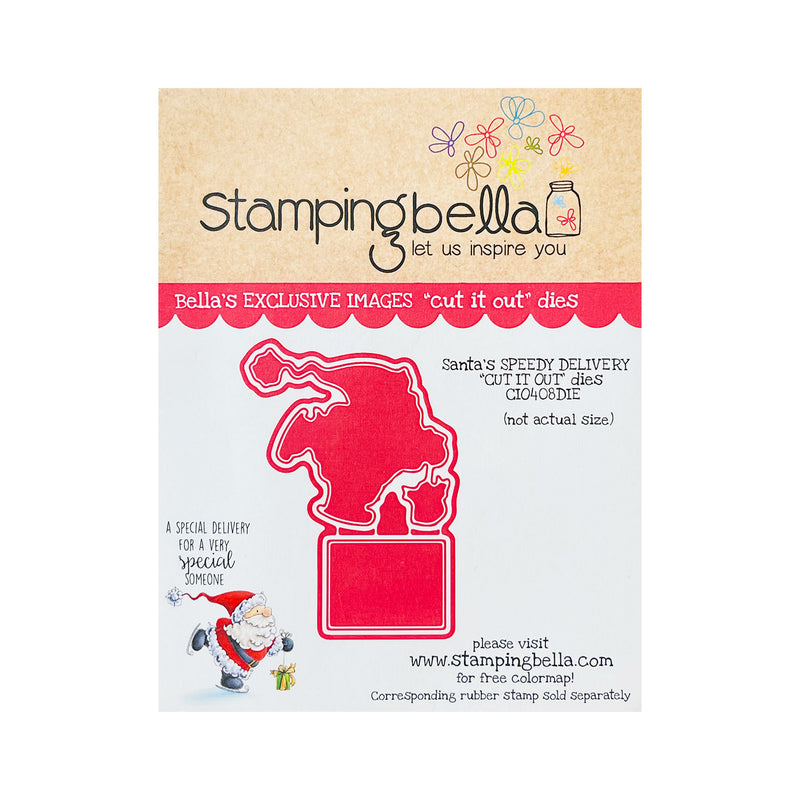 Stamping Bella Cut It Out Dies - Santa's Speedy Delivery