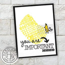 Hero Arts Clear Stamps 4"X6" Textured Compliments*