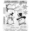 Tim Holtz Cling Stamps 7"X8.5" - Mr. Frostie