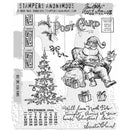 Tim Holtz Cling Stamps 7"X8.5" - Santa Visit