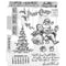 Tim Holtz Cling Stamps 7"X8.5" - Santa Visit