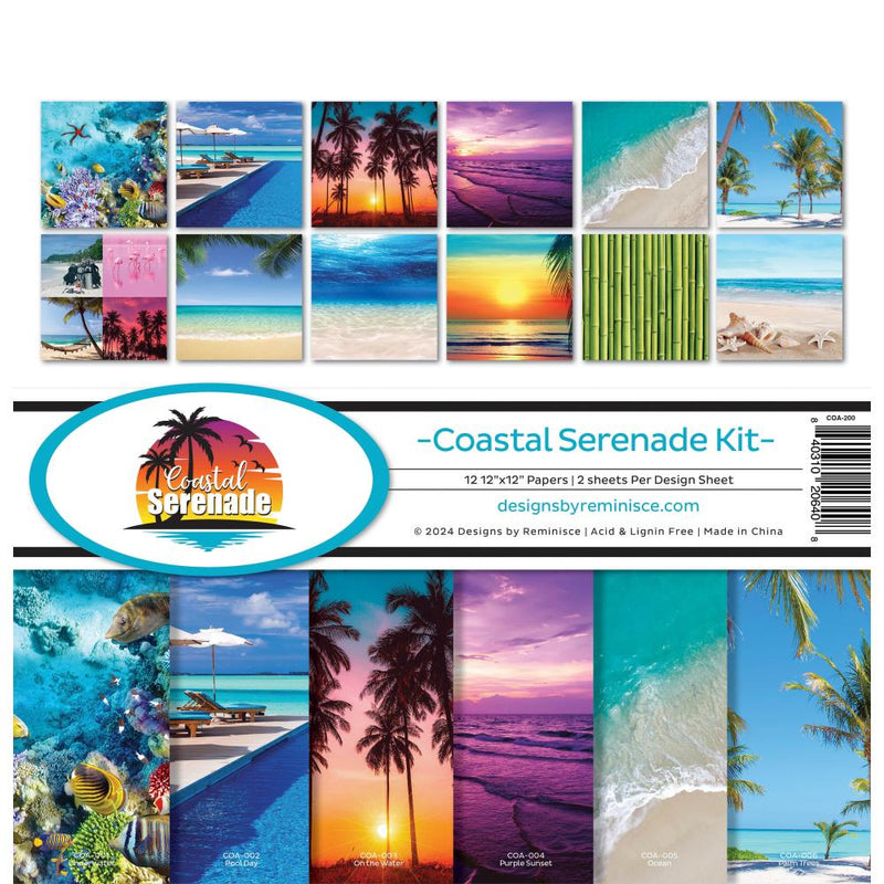 Reminisce Collection Kit 12"X12" - Coastal Serendate