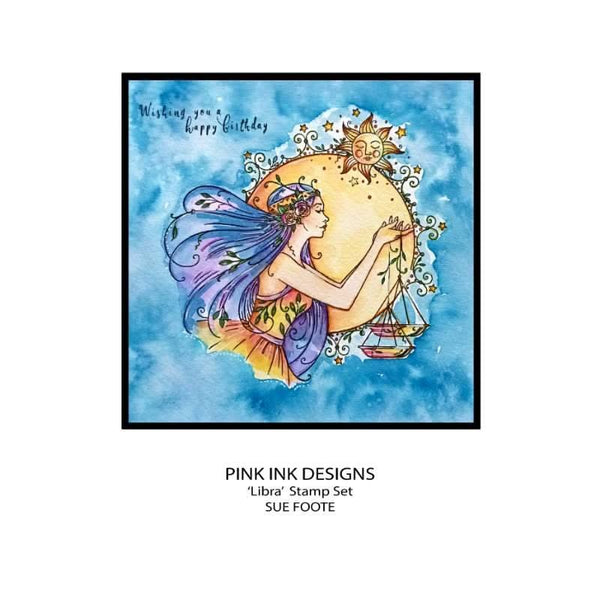 Pink Ink Designs 6"x 8" Clear Stamp Set - Libra*