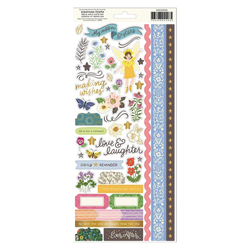 Crate Paper Moonlight Magic Stickers 6"x 12" 96/Pkg - Clear*