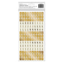 Crate Paper Moonlight Magic Thickers Stickers 300/Pkg - Inspired - Alpha - Gold Foil*
