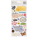 Crate Paper Moonlight Magic Thickers Stickers 51/Pkg - Star Struck - Phrase - Gold Foil*
