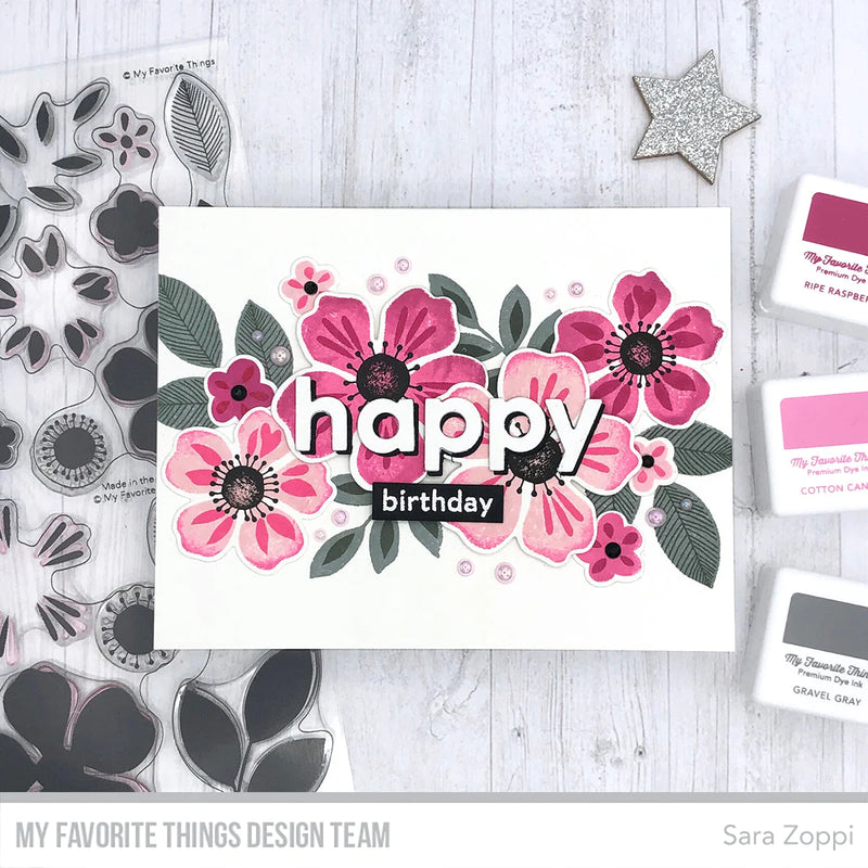 My Favorite Things Clear Stamps 4"x 8" - Flashy Florals*