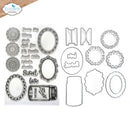 Elizabeth Craft Stamp And Die Set Small Doilies & Tabs*