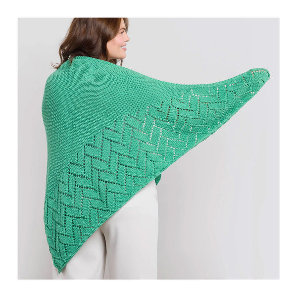 Caron Yarns Free Pattern - Simply Me - Luxurious Knit Shawl