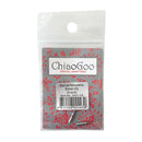 ChiaoGoo swivel adapter package with red floral pattern on a white background