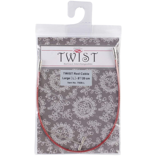 ChiaoGoo TWIST Red Cables 8" (20cm) - Large