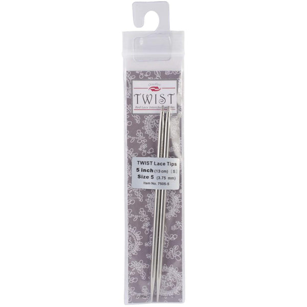 ChiaoGoo TWIST Stainless Steel Lace Tip - 5" (13cm) [S] US 5 (3.75mm)