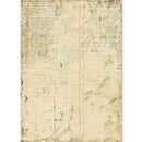 Vintage document with handwritten text and lines on a white background