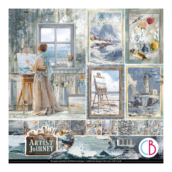 Ciao Bella 12"x12" Paper Pad - An Artist Journey