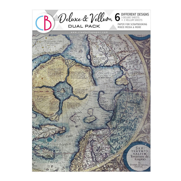 Ciao Bella A4 Deluxe Paper Silver & Vellum Dual Pack - An Artist Journey
