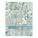 Mixed media book cover with ocean-themed design and La Mania branding