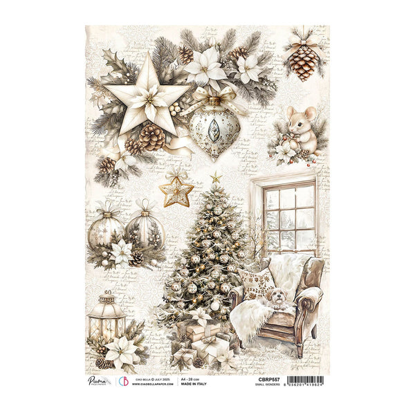 Ciao Bella Winter Season A4 Rice Paper - Small Wonders