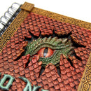 Notebook with dragon design on cover