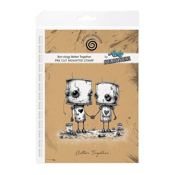 Andy Skinner Pre-Cut Rubber Stamp Set - Bot-ology Better Together