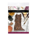 Silicone mould packaging for castle ruins with decorative items on a white background