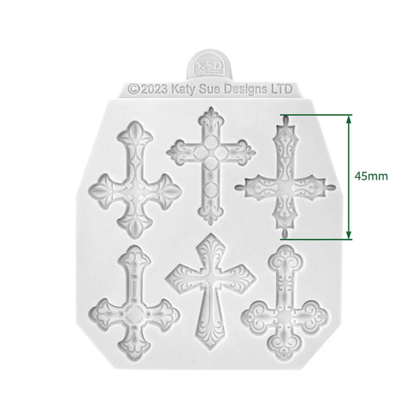Cosmic Shimmer Silicone Mould - Decorative Crosses