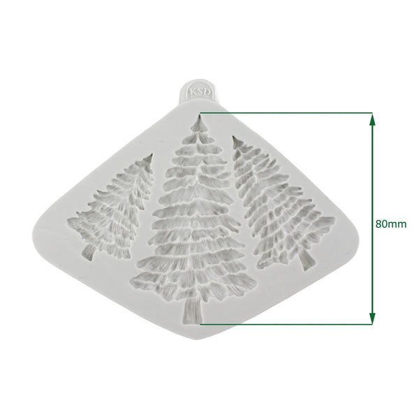 Cosmic Shimmer Silicone Mould - Fir Trees Silhouettes