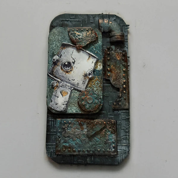Cosmic Shimmer Silicone Mould - Riveted Metal Plate