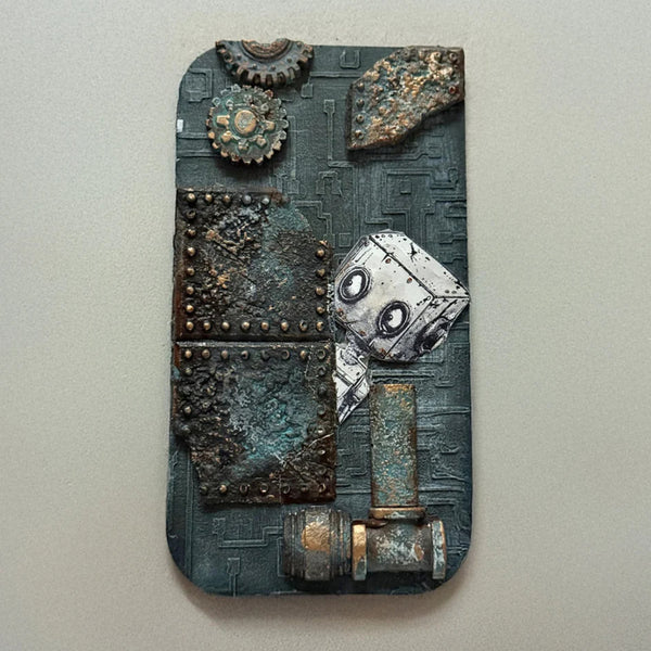 Cosmic Shimmer Silicone Mould - Riveted Metal Plate