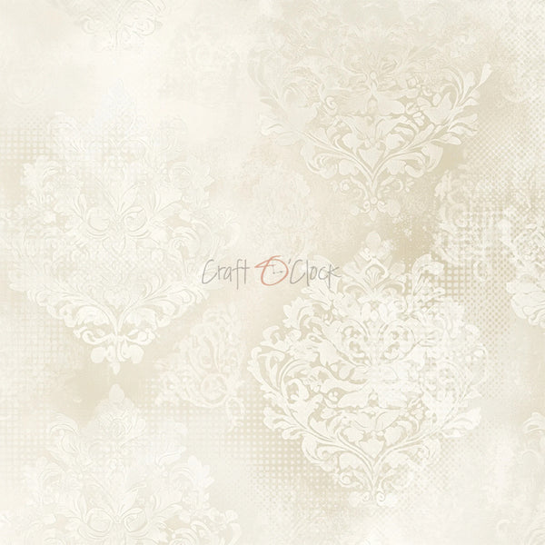 Decorative white paper with intricate patterns and 'Craft O'Clock' branding.