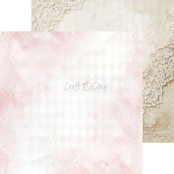 Collage of textured paper samples with 'Craft O Clock' branding.