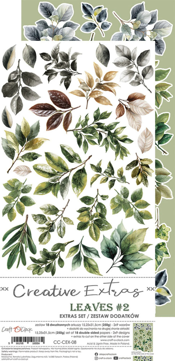 Craft O'Clock Creative Extras Set Mix - All Leaves