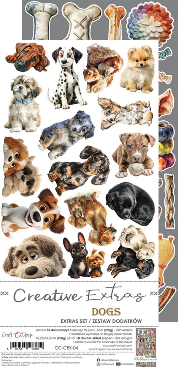 Craft O'Clock Creative Extras Set Mix - Lovely Pets