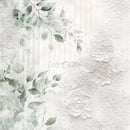 Decorative design with floral elements and lace on a light background, featuring the brand 'Craft O'Clock'.