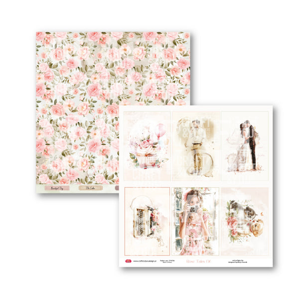 Two stationery items with floral patterns on a white background