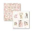 Two stationery items with floral patterns on a white background