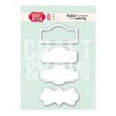Set of white die-cut shapes on a light green background with 'Craft & You' branding.