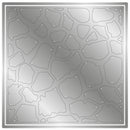 Decorative metal panel with abstract geometric pattern