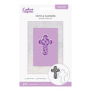 Crafter's Companion Faith & Flowers stamp and die set packaging on a white background
