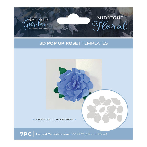 Crafter‚Äôs Companion Midnight Floral Template - 3D Pop Up Rose