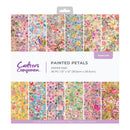 Packaged paper pad with floral designs by Crafters Companion on a white background