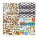 Crate Paper 12"x 12" Sticker Sheet - Little Boy Blue
