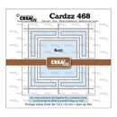 Crea-bles Cardzz 468 die set with instructions on a white background
