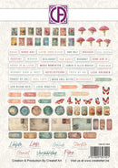 Collection of vintage-style stamps and decorative elements on a white background with 'Create Art' branding.