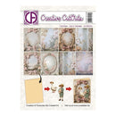 Packaging of Creative Cut Outs with decorative paper sheets and cutouts.